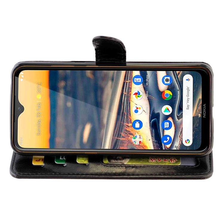 For Nokia5.3 Crazy Horse Texture Leather Horizontal Flip Protective Case with Holder & Card Slots & Wallet & Photo Frame