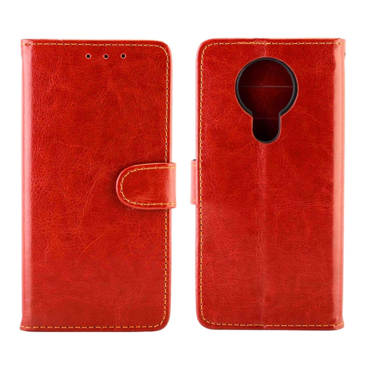 For Nokia5.3 Crazy Horse Texture Leather Horizontal Flip Protective Case with Holder & Card Slots & Wallet & Photo Frame