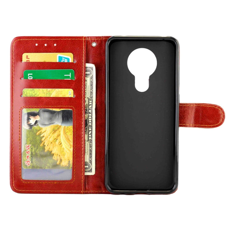 For Nokia5.3 Crazy Horse Texture Leather Horizontal Flip Protective Case with Holder & Card Slots & Wallet & Photo Frame