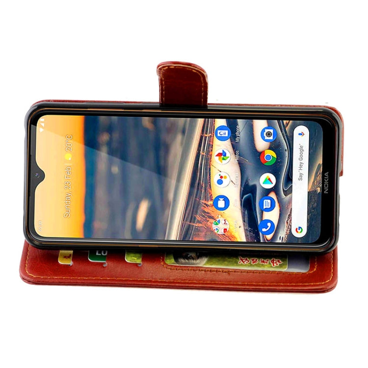 For Nokia5.3 Crazy Horse Texture Leather Horizontal Flip Protective Case with Holder & Card Slots & Wallet & Photo Frame