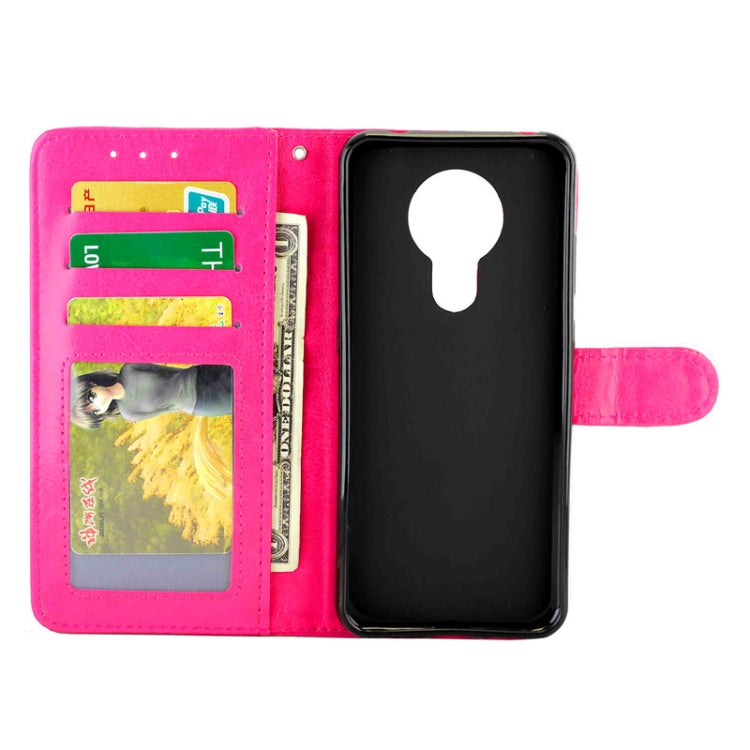 For Nokia5.3 Crazy Horse Texture Leather Horizontal Flip Protective Case with Holder & Card Slots & Wallet & Photo Frame