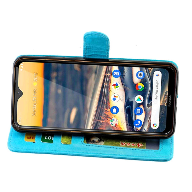 For Nokia5.3 Crazy Horse Texture Leather Horizontal Flip Protective Case with Holder & Card Slots & Wallet & Photo Frame