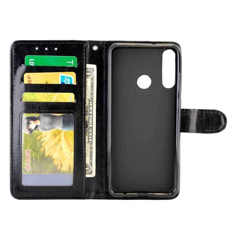 For Huawei Y6p(2020) Crazy Horse Texture Leather Horizontal Flip Protective Case with Holder & Card Slots & Wallet & Photo Frame