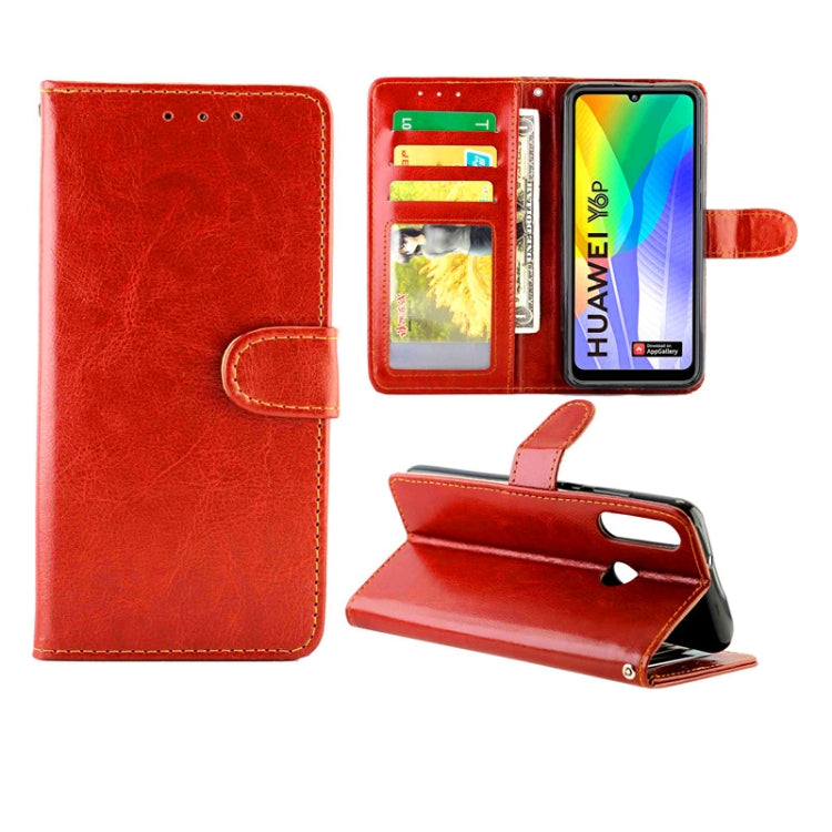 For Huawei Y6p(2020) Crazy Horse Texture Leather Horizontal Flip Protective Case with Holder & Card Slots & Wallet & Photo Frame