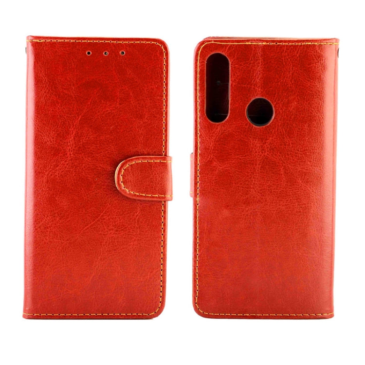 For Huawei Y6p(2020) Crazy Horse Texture Leather Horizontal Flip Protective Case with Holder & Card Slots & Wallet & Photo Frame