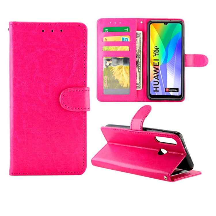 For Huawei Y6p(2020) Crazy Horse Texture Leather Horizontal Flip Protective Case with Holder & Card Slots & Wallet & Photo Frame
