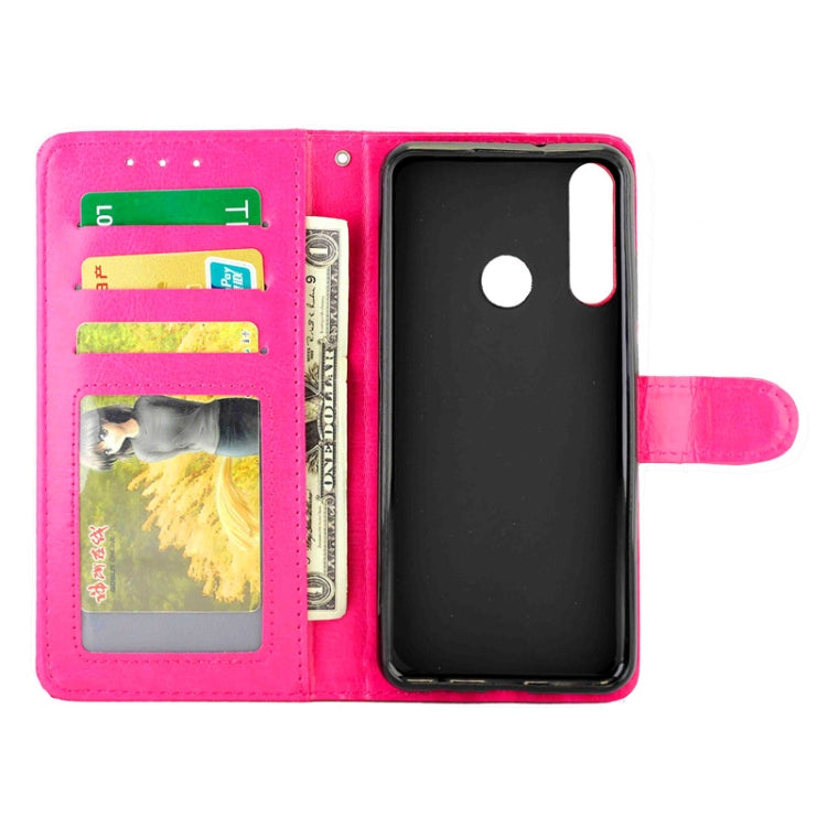 For Huawei Y6p(2020) Crazy Horse Texture Leather Horizontal Flip Protective Case with Holder & Card Slots & Wallet & Photo Frame