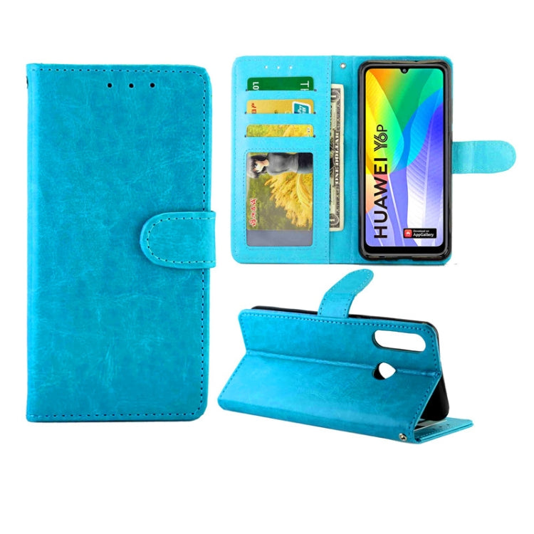 For Huawei Y6p(2020) Crazy Horse Texture Leather Horizontal Flip Protective Case with Holder & Card Slots & Wallet & Photo Frame
