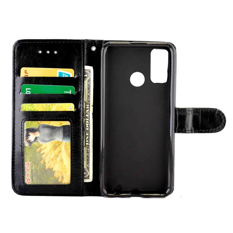 For Huawei P Smart(2020) Crazy Horse Texture Leather Horizontal Flip Protective Case with Holder & Card Slots & Wallet & Photo Frame