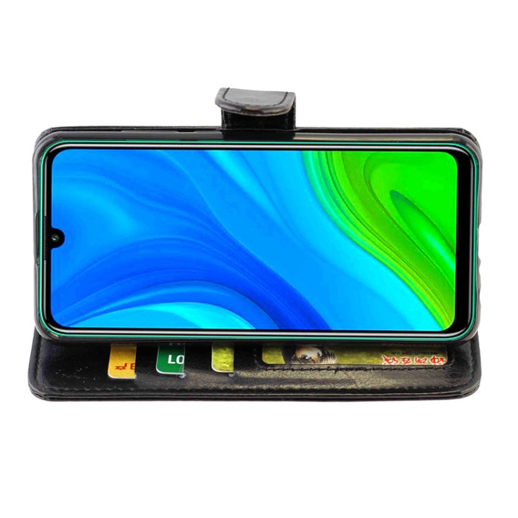 For Huawei P Smart(2020) Crazy Horse Texture Leather Horizontal Flip Protective Case with Holder & Card Slots & Wallet & Photo Frame