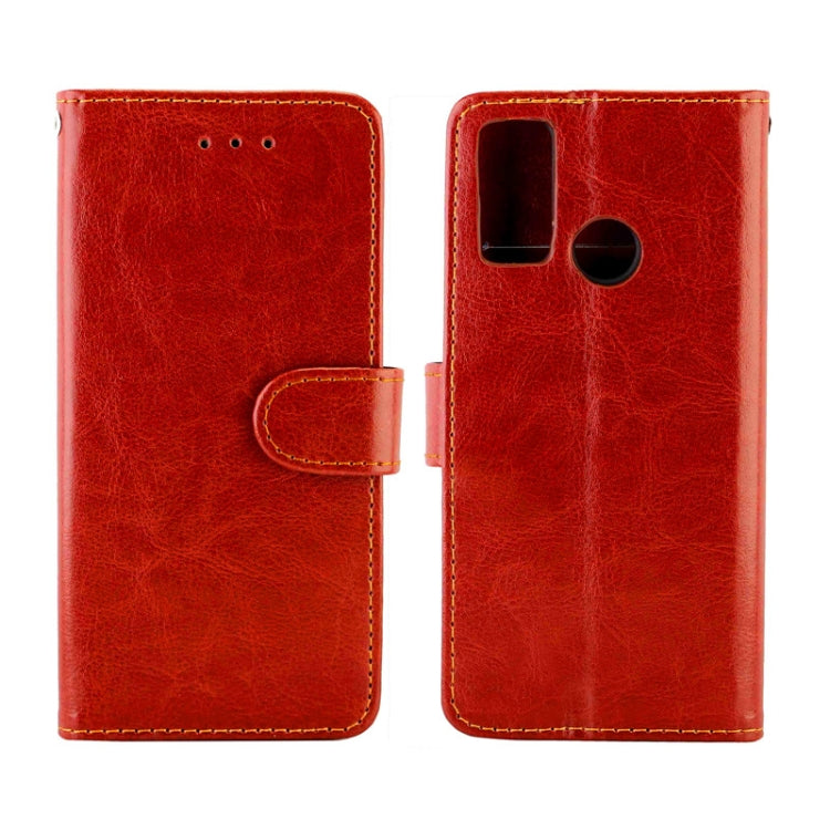 For Huawei P Smart(2020) Crazy Horse Texture Leather Horizontal Flip Protective Case with Holder & Card Slots & Wallet & Photo Frame