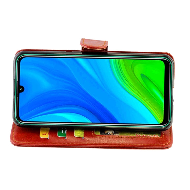 For Huawei P Smart(2020) Crazy Horse Texture Leather Horizontal Flip Protective Case with Holder & Card Slots & Wallet & Photo Frame