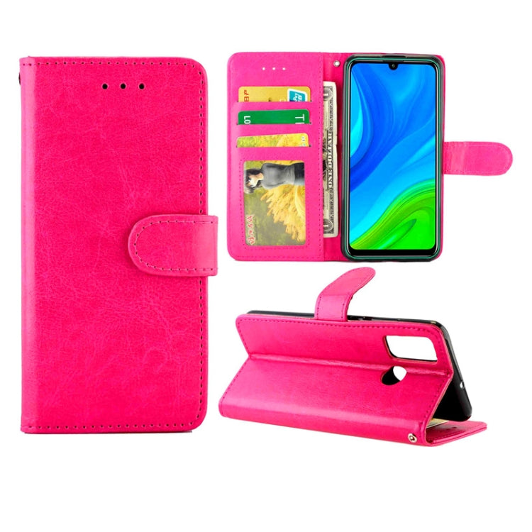 For Huawei P Smart(2020) Crazy Horse Texture Leather Horizontal Flip Protective Case with Holder & Card Slots & Wallet & Photo Frame