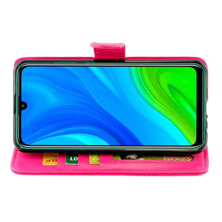 For Huawei P Smart(2020) Crazy Horse Texture Leather Horizontal Flip Protective Case with Holder & Card Slots & Wallet & Photo Frame