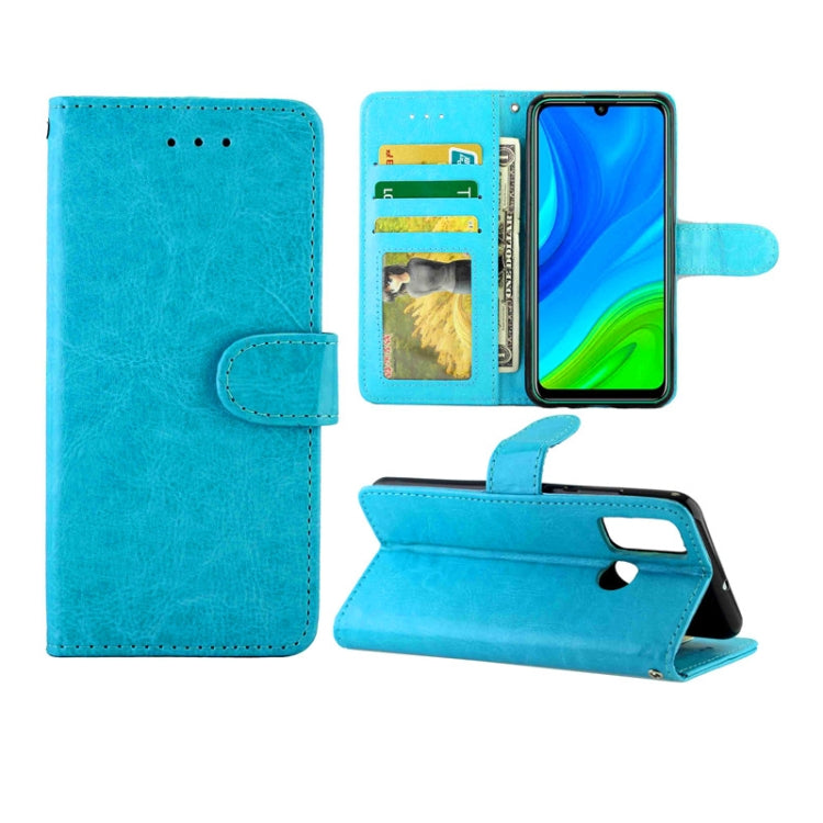 For Huawei P Smart(2020) Crazy Horse Texture Leather Horizontal Flip Protective Case with Holder & Card Slots & Wallet & Photo Frame