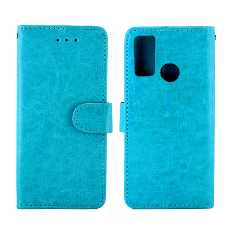 For Huawei P Smart(2020) Crazy Horse Texture Leather Horizontal Flip Protective Case with Holder & Card Slots & Wallet & Photo Frame