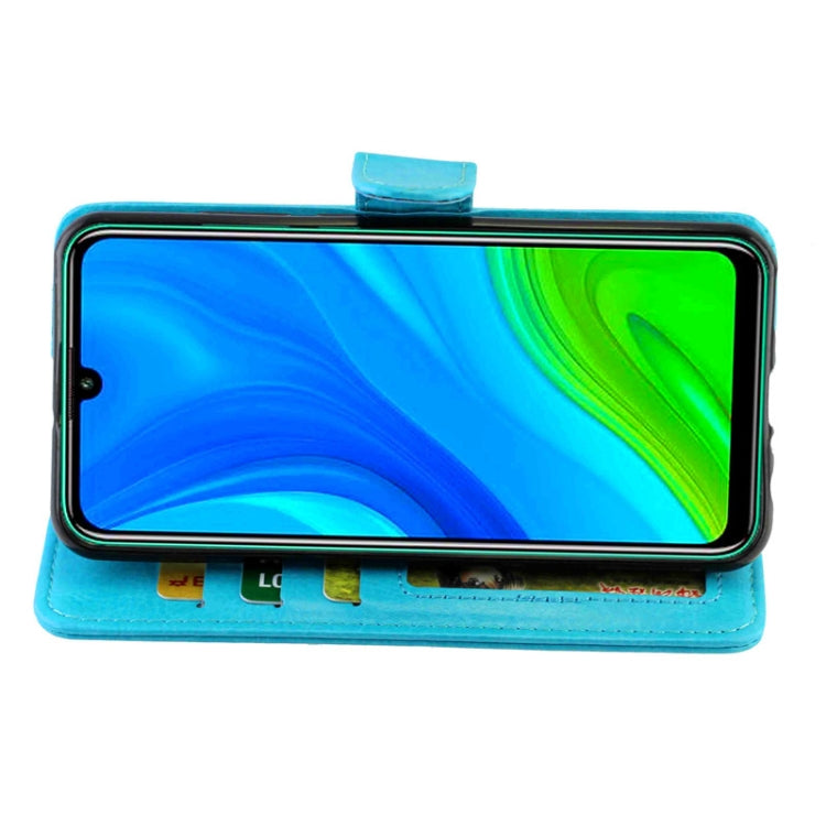 For Huawei P Smart(2020) Crazy Horse Texture Leather Horizontal Flip Protective Case with Holder & Card Slots & Wallet & Photo Frame