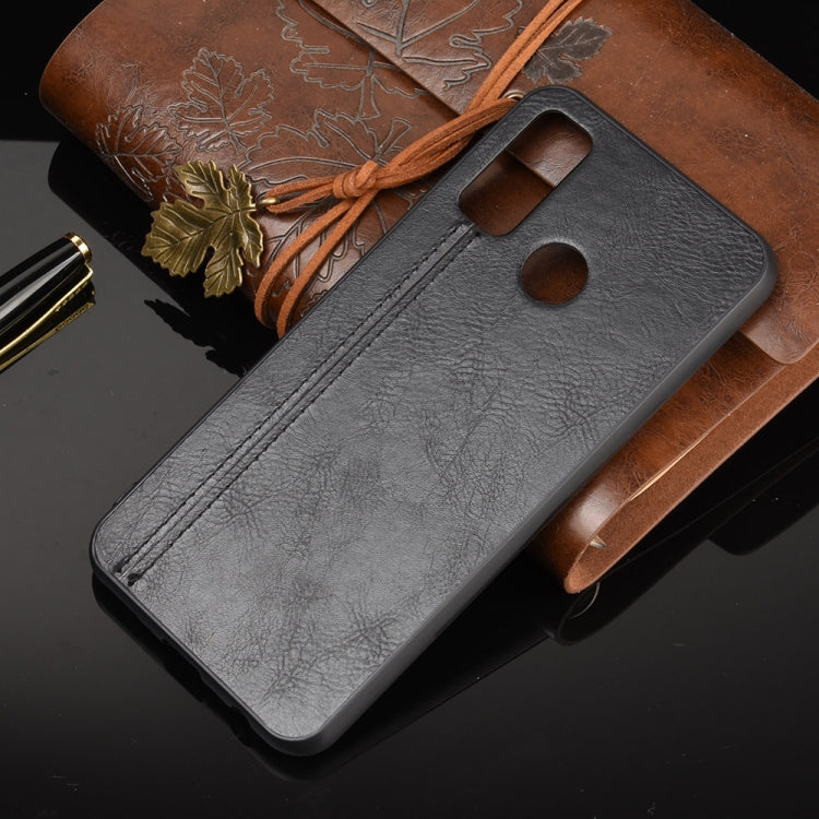 For Huawei P smart 2020/Nova Lite 3+ Shockproof Sewing Cow Pattern Skin PC + PU + TPU Case