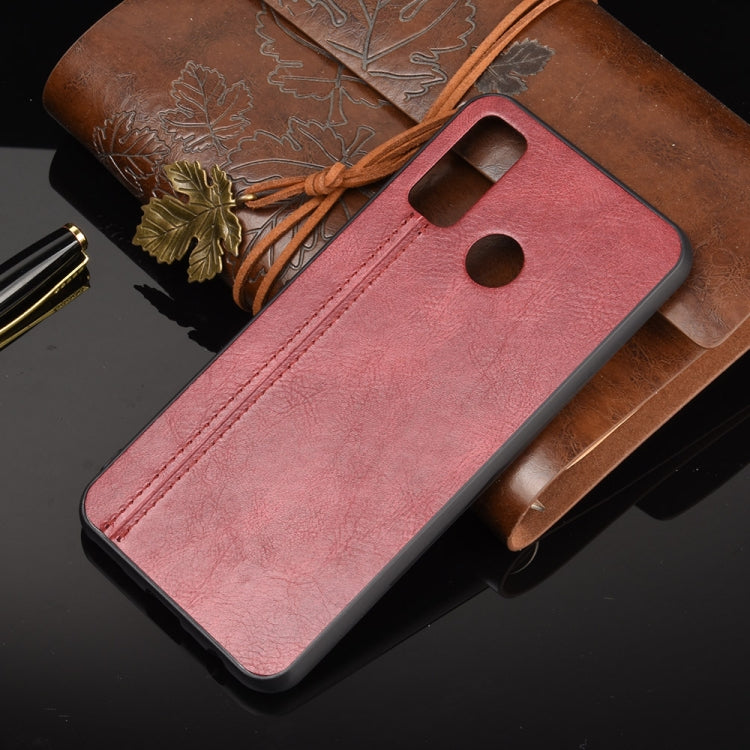 For Huawei P smart 2020/Nova Lite 3+ Shockproof Sewing Cow Pattern Skin PC + PU + TPU Case