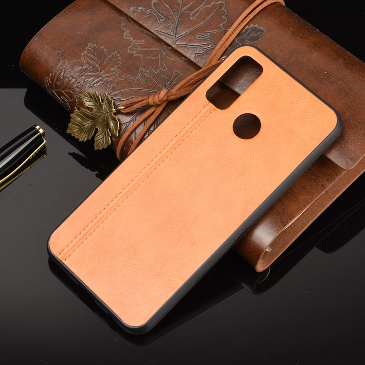 For Huawei P smart 2020/Nova Lite 3+ Shockproof Sewing Cow Pattern Skin PC + PU + TPU Case