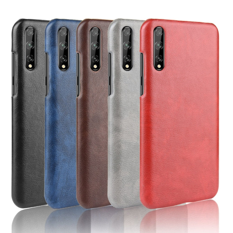 For Huawei P Smart S Shockproof Litchi Texture PC + PU Case
