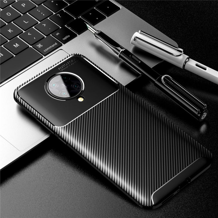 For  Xiaomi Redmi K30 Ultra Carbon Fiber Texture Shockproof TPU Case