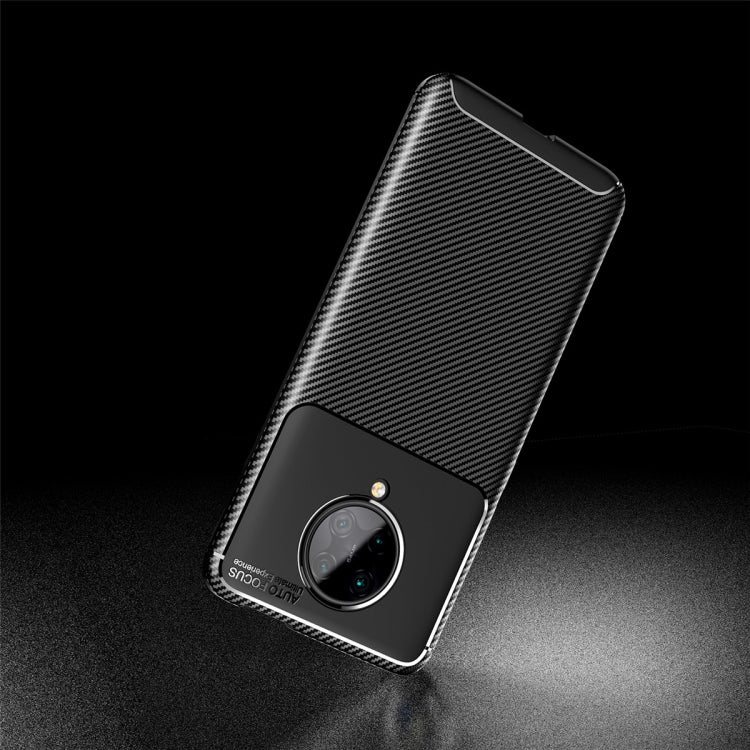For  Xiaomi Redmi K30 Ultra Carbon Fiber Texture Shockproof TPU Case