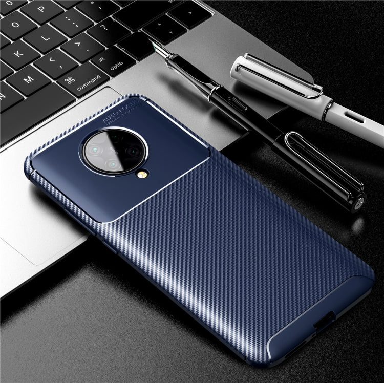For  Xiaomi Redmi K30 Ultra Carbon Fiber Texture Shockproof TPU Case