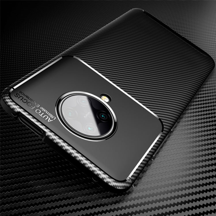 For  Xiaomi Redmi K30 Ultra Carbon Fiber Texture Shockproof TPU Case
