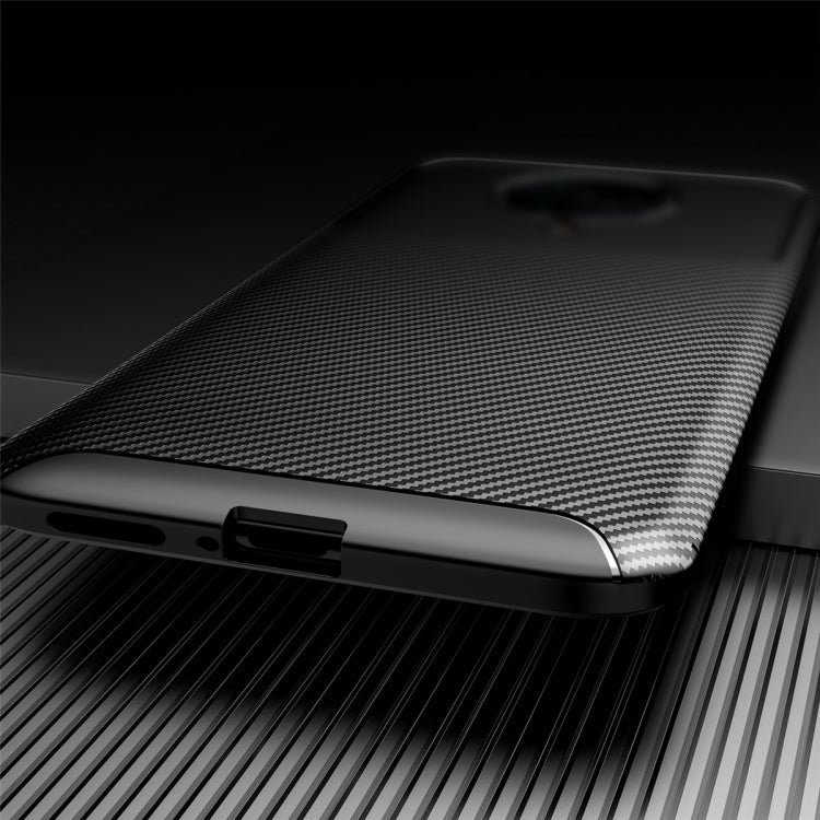 For  Xiaomi Redmi K30 Ultra Carbon Fiber Texture Shockproof TPU Case