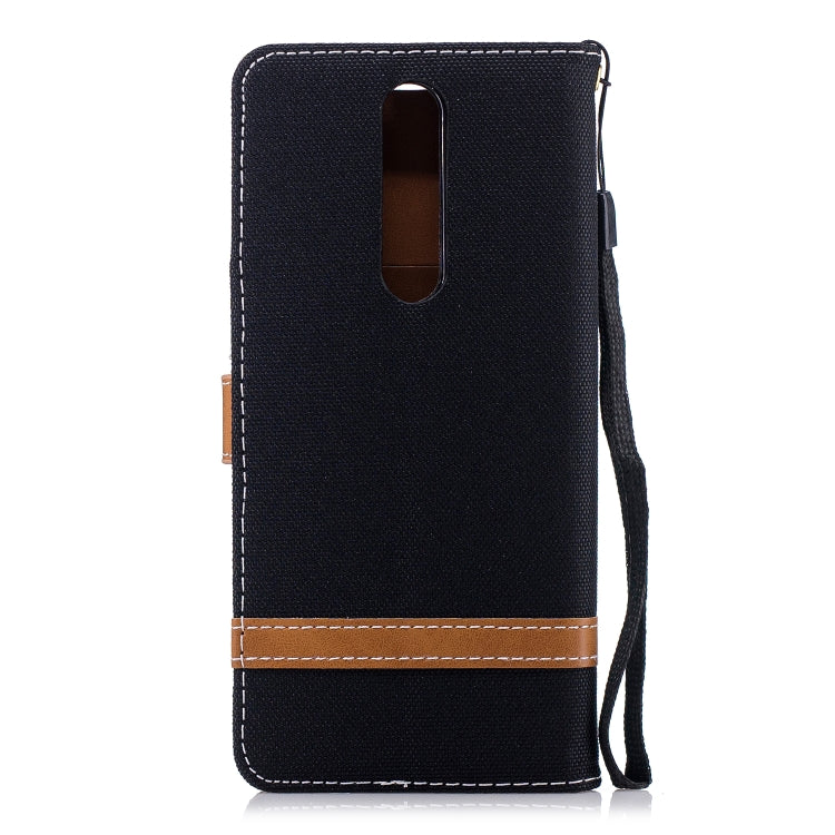 Color Matching Denim Texture Leather Case for Nokia 5.1 (2018), with Holder & Card Slots & Wallet & Lanyard