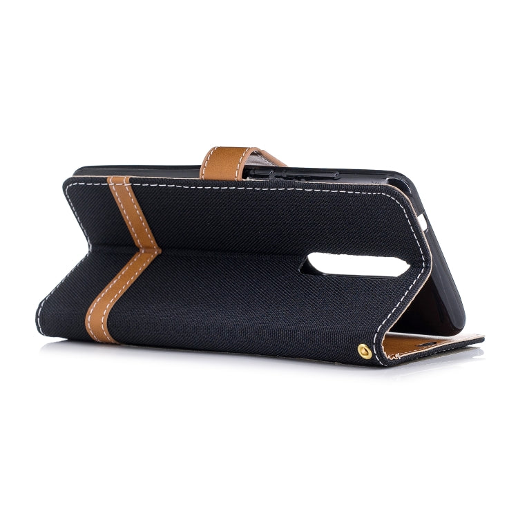 Color Matching Denim Texture Leather Case for Nokia 5.1 (2018), with Holder & Card Slots & Wallet & Lanyard