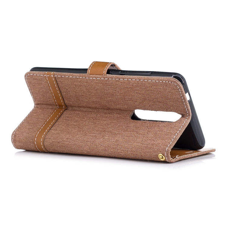 Color Matching Denim Texture Leather Case for Nokia 5.1 (2018), with Holder & Card Slots & Wallet & Lanyard