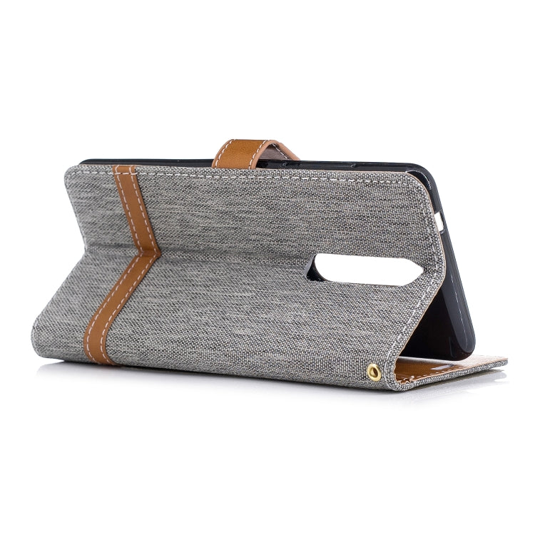 Color Matching Denim Texture Leather Case for Nokia 5.1 (2018), with Holder & Card Slots & Wallet & Lanyard