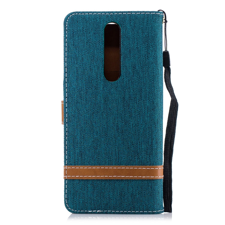 Color Matching Denim Texture Leather Case for Nokia 5.1 (2018), with Holder & Card Slots & Wallet & Lanyard