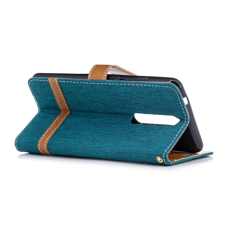 Color Matching Denim Texture Leather Case for Nokia 5.1 (2018), with Holder & Card Slots & Wallet & Lanyard