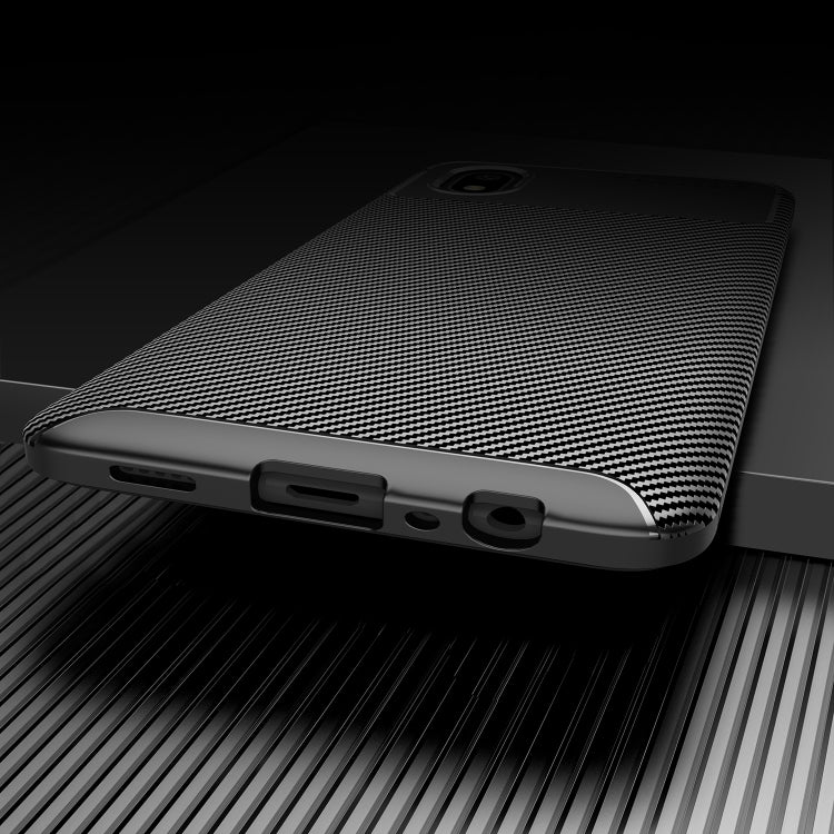 For Samsung Galaxy A01 Core Carbon Fiber Texture Shockproof TPU Case