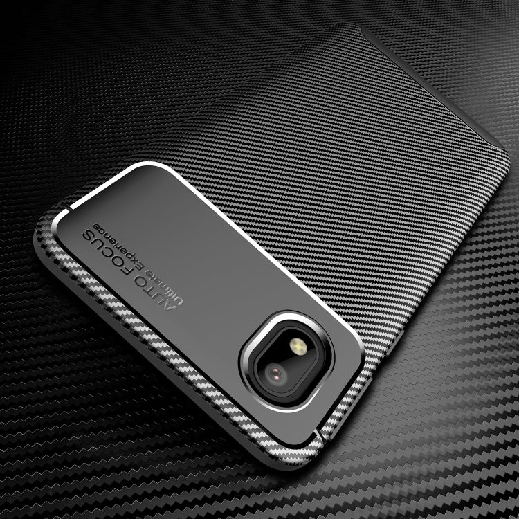 For Samsung Galaxy A01 Core Carbon Fiber Texture Shockproof TPU Case