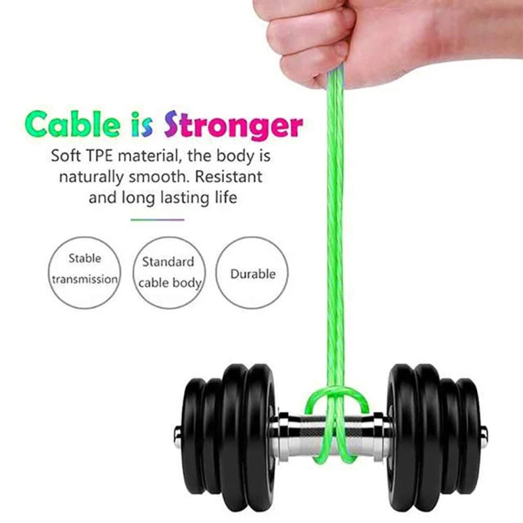 2.4A USB to Micro USB Colorful Streamer Fast Charging Cable, Length: 1m
