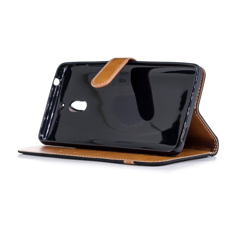Color Matching Denim Texture Leather Case for Nokia 2.1 (2018) , with Holder & Card Slots & Wallet & Lanyard