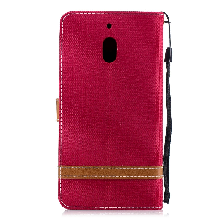 Color Matching Denim Texture Leather Case for Nokia 2.1 (2018) , with Holder & Card Slots & Wallet & Lanyard