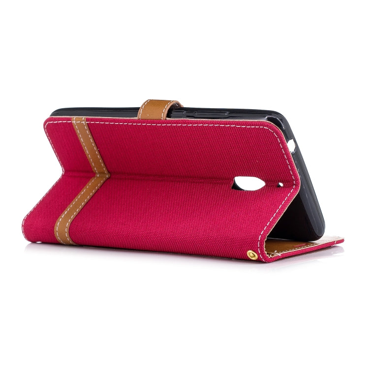 Color Matching Denim Texture Leather Case for Nokia 2.1 (2018) , with Holder & Card Slots & Wallet & Lanyard