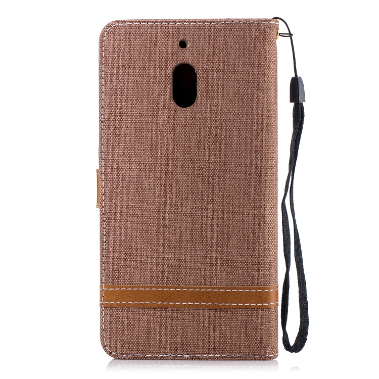 Color Matching Denim Texture Leather Case for Nokia 2.1 (2018) , with Holder & Card Slots & Wallet & Lanyard