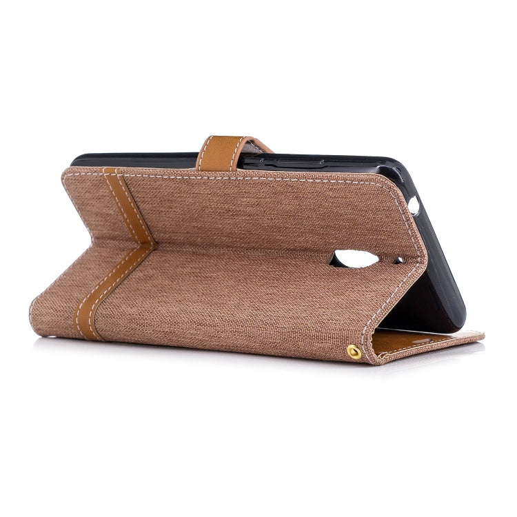 Color Matching Denim Texture Leather Case for Nokia 2.1 (2018) , with Holder & Card Slots & Wallet & Lanyard
