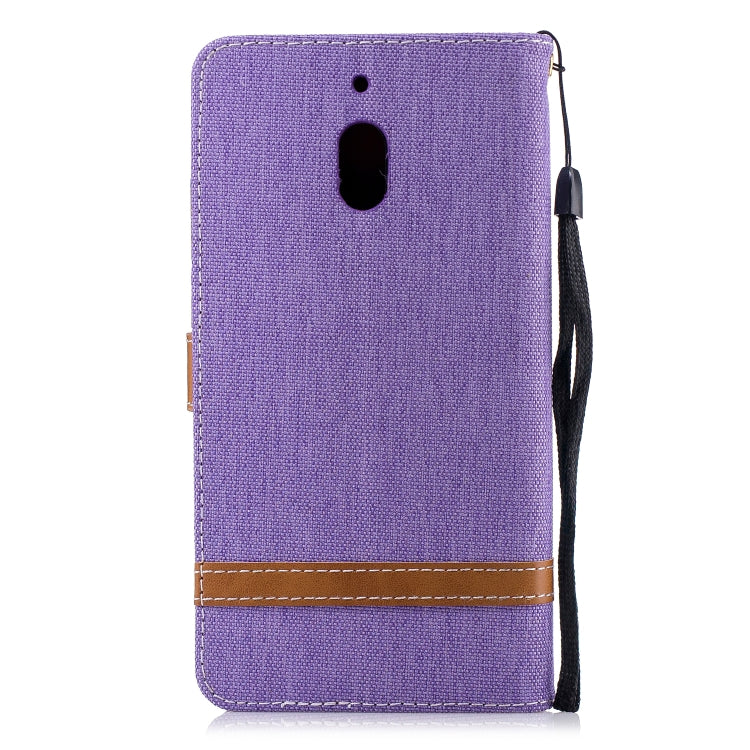 Color Matching Denim Texture Leather Case for Nokia 2.1 (2018) , with Holder & Card Slots & Wallet & Lanyard