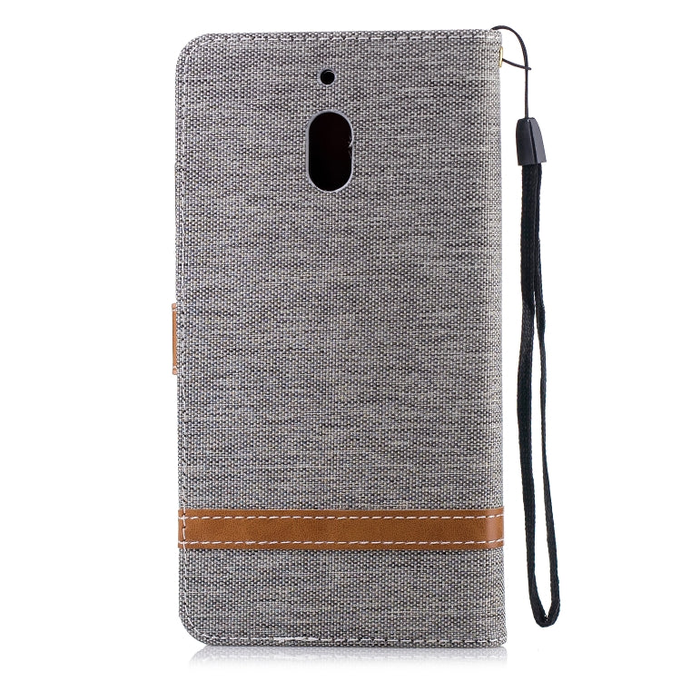 Color Matching Denim Texture Leather Case for Nokia 2.1 (2018) , with Holder & Card Slots & Wallet & Lanyard