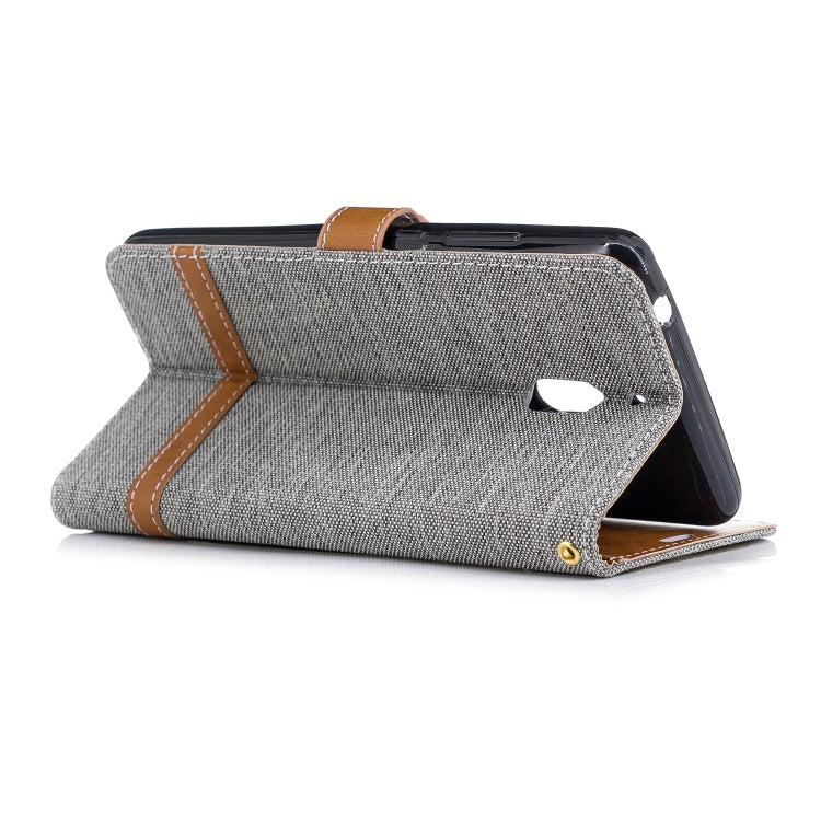 Color Matching Denim Texture Leather Case for Nokia 2.1 (2018) , with Holder & Card Slots & Wallet & Lanyard