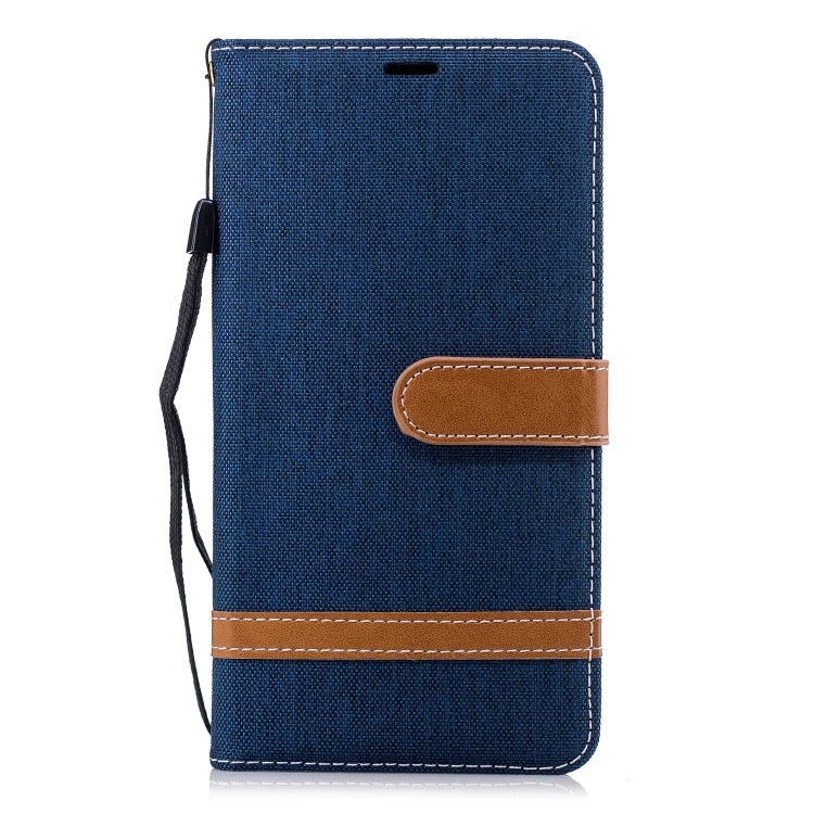 Color Matching Denim Texture Leather Case for Nokia 2.1 (2018) , with Holder & Card Slots & Wallet & Lanyard