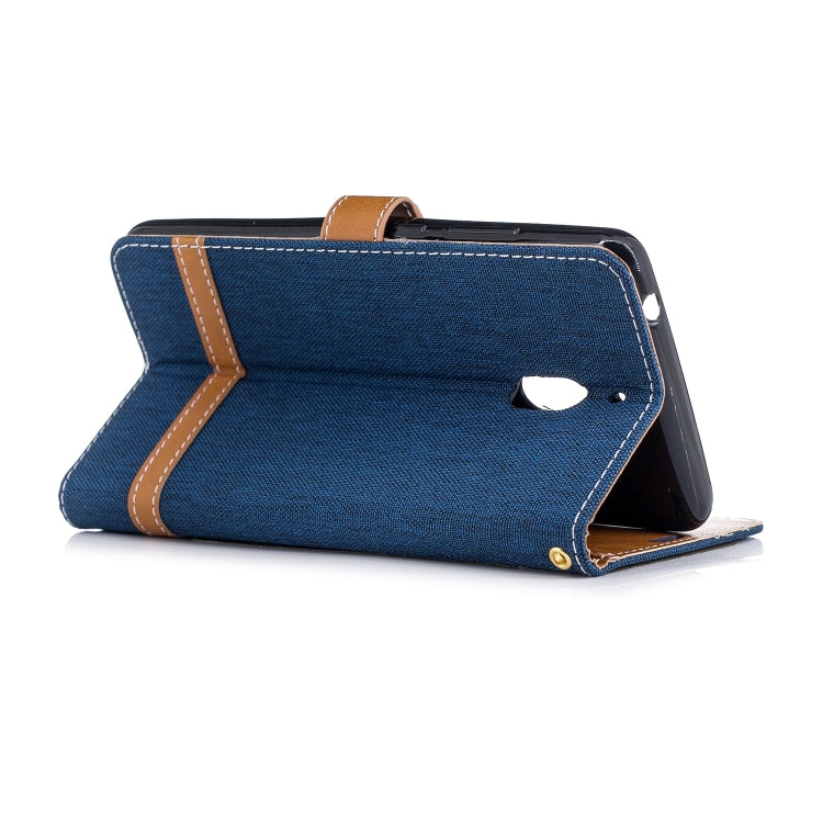 Color Matching Denim Texture Leather Case for Nokia 2.1 (2018) , with Holder & Card Slots & Wallet & Lanyard
