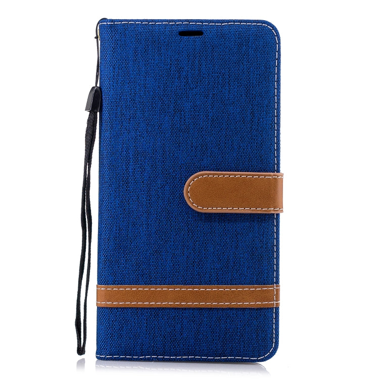 Color Matching Denim Texture Leather Case for Nokia 2.1 (2018) , with Holder & Card Slots & Wallet & Lanyard